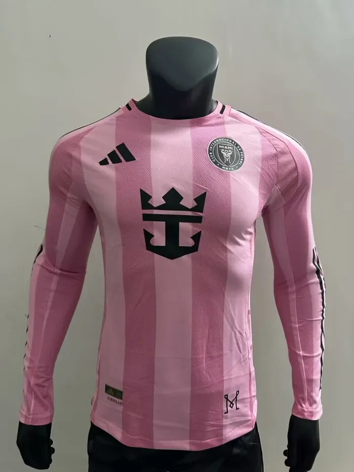 Player 2025-2026 Inter Miami Home Long Sleeve Edition Jersey