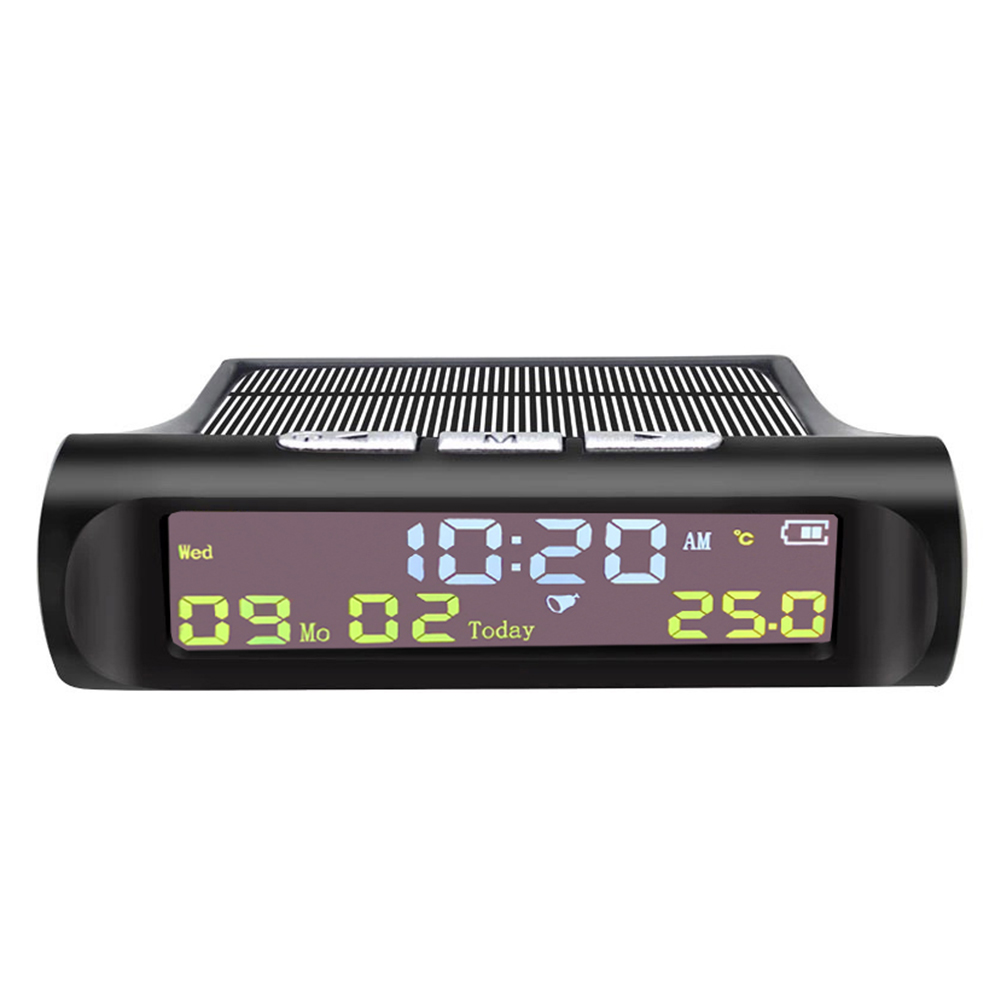 

An01 Tpms Look Solar Car Digital Clock With Date In-Car Temperature Display, 501 Original