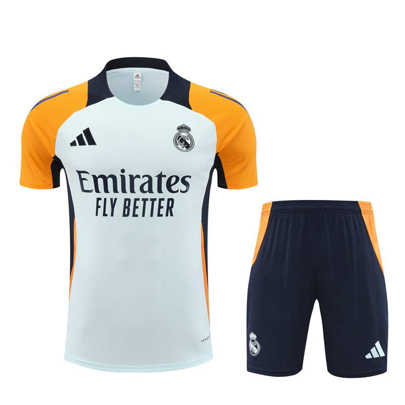 Real Madrid 24-25 Short-Sleeve Training Set - Light Blue