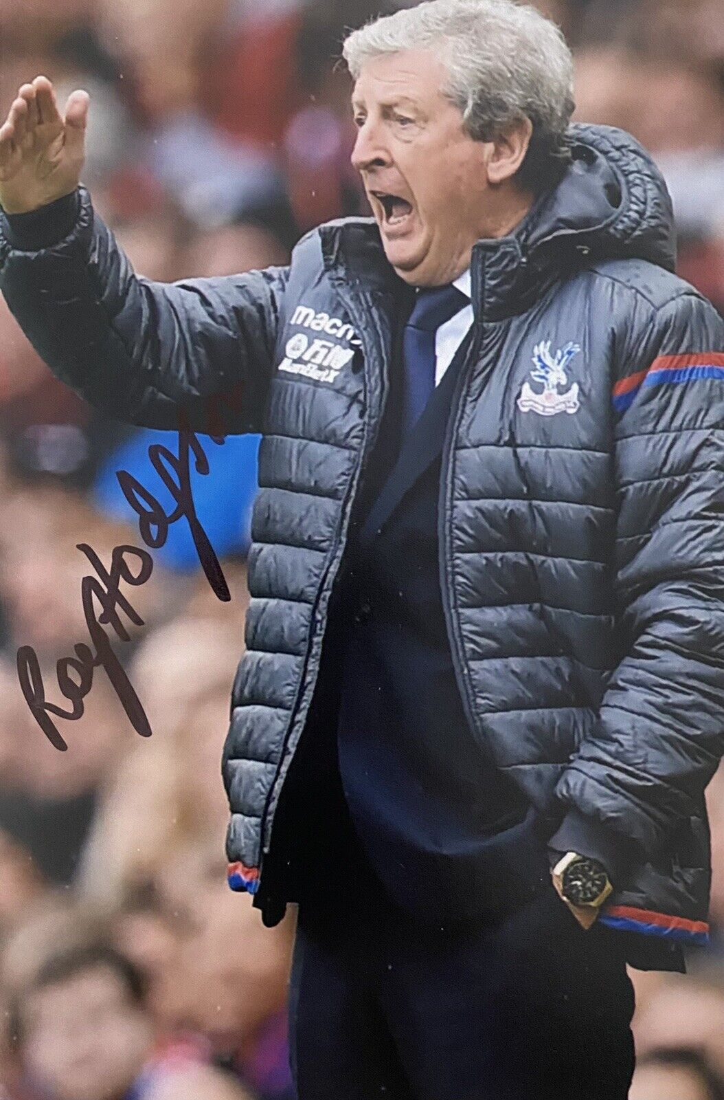 Roy Hodgson Genuine Hand Signed Crystal Palace 6X4 Photo Poster painting