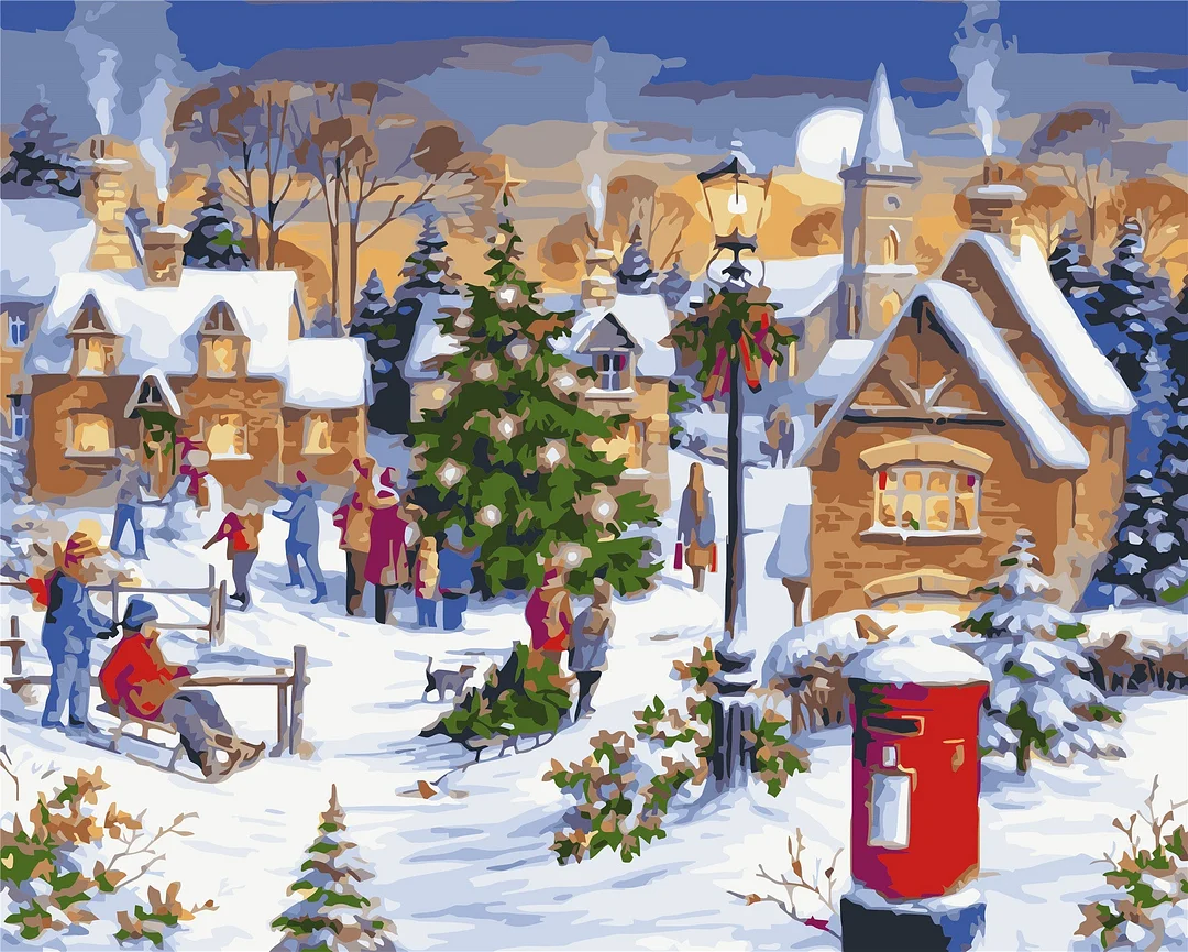 Christmas Paint By Numbers Kits UK WH-80662