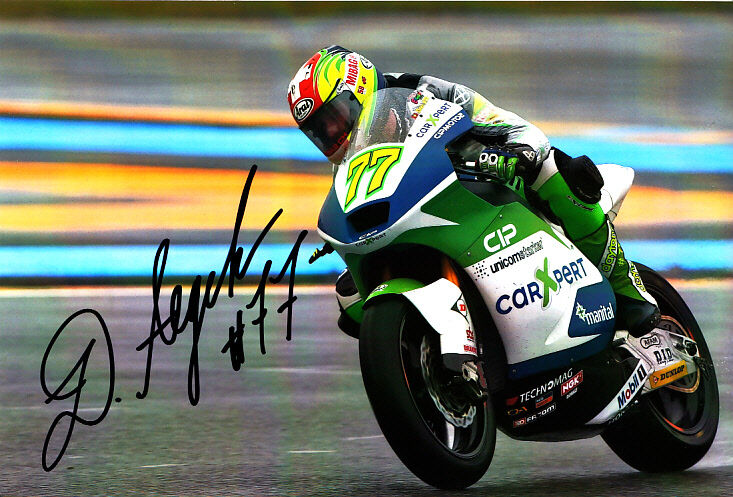 Dominique Aegerter Moto 2 Hand Signed Suter Photo Poster painting 5x7.5 2012 2.