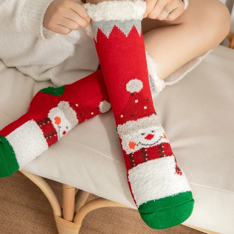 Women's Christmas Warm Home Carpet Socks