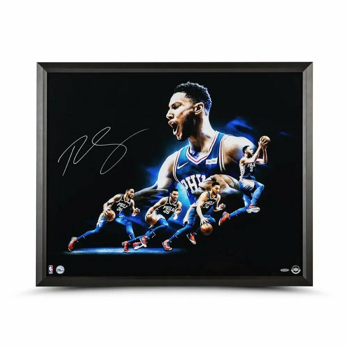 Ben Simmons Signed Autographed 24X30 Photo Poster painting Framed Drive