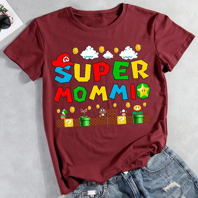 Gamer Mommy Round Neck T-shirt