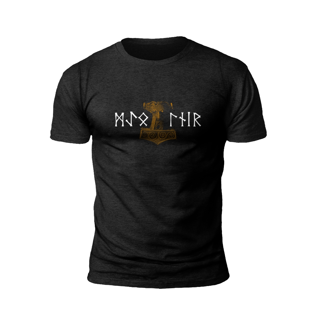 Mjölnir with Rune T-Shirt: The Power of Thor