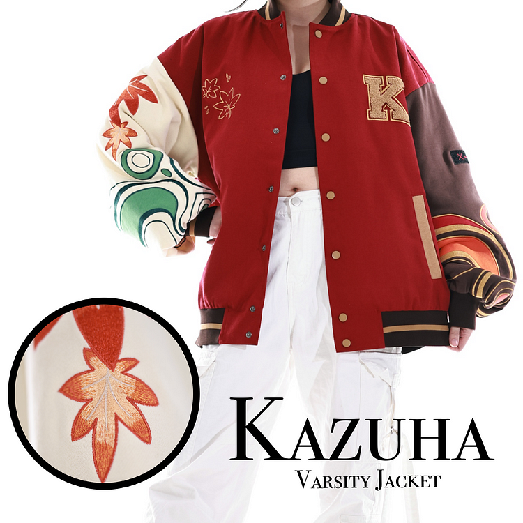 Genshin Kazuha Varsity Jacket Preorder Genshin Toys X Ventis Vision