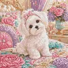 Diamond Painting -5D Full Round Drill Maltese Puppy(40x40cm)