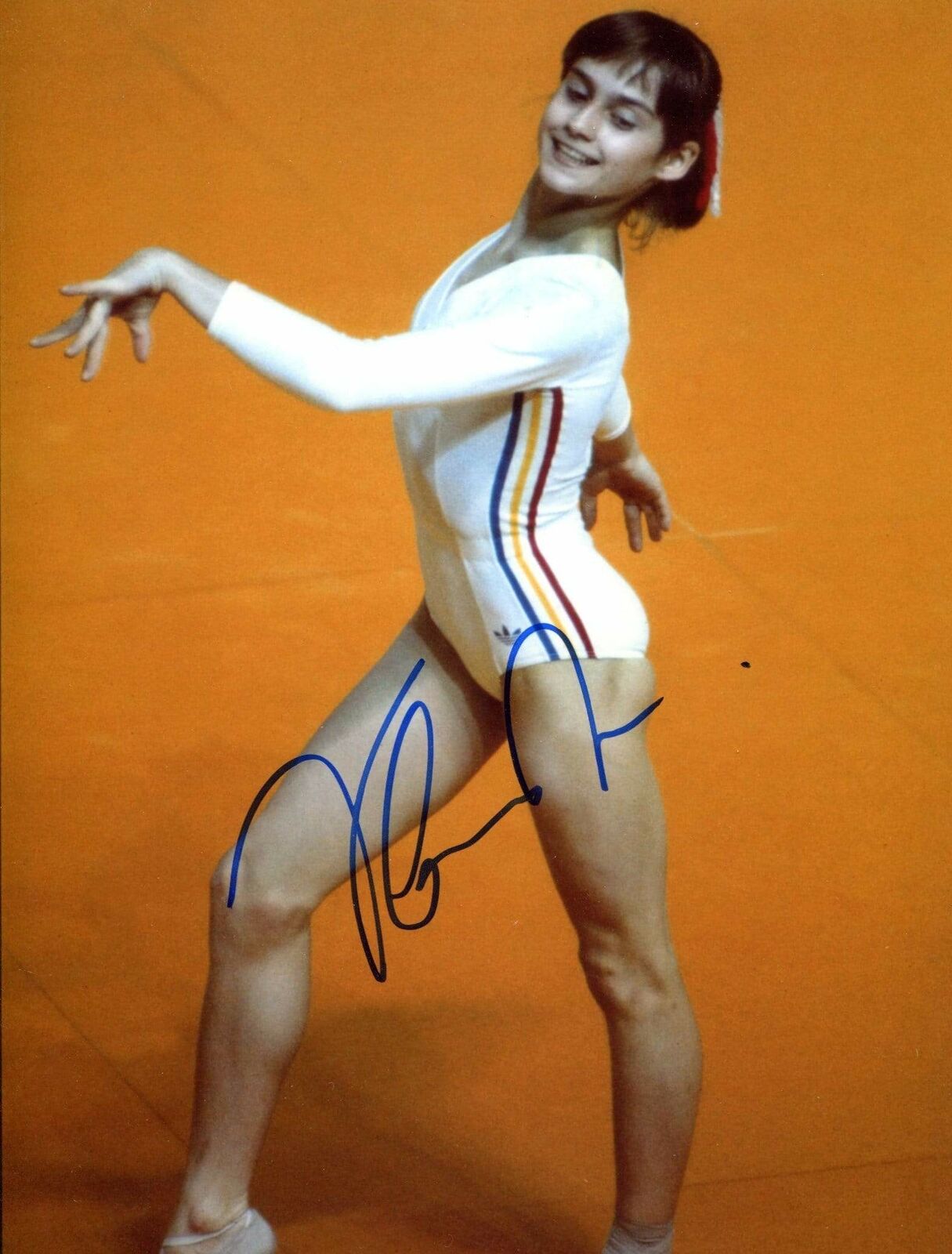 Nadia Comaneci OLYMPIC GYMNAST autograph, IP signed Photo Poster painting