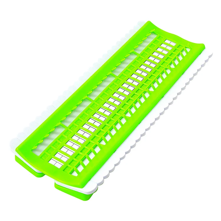 50-Hole Green Row Line Tool Convenient Efficient for DIY Sewing 27.5x11cm