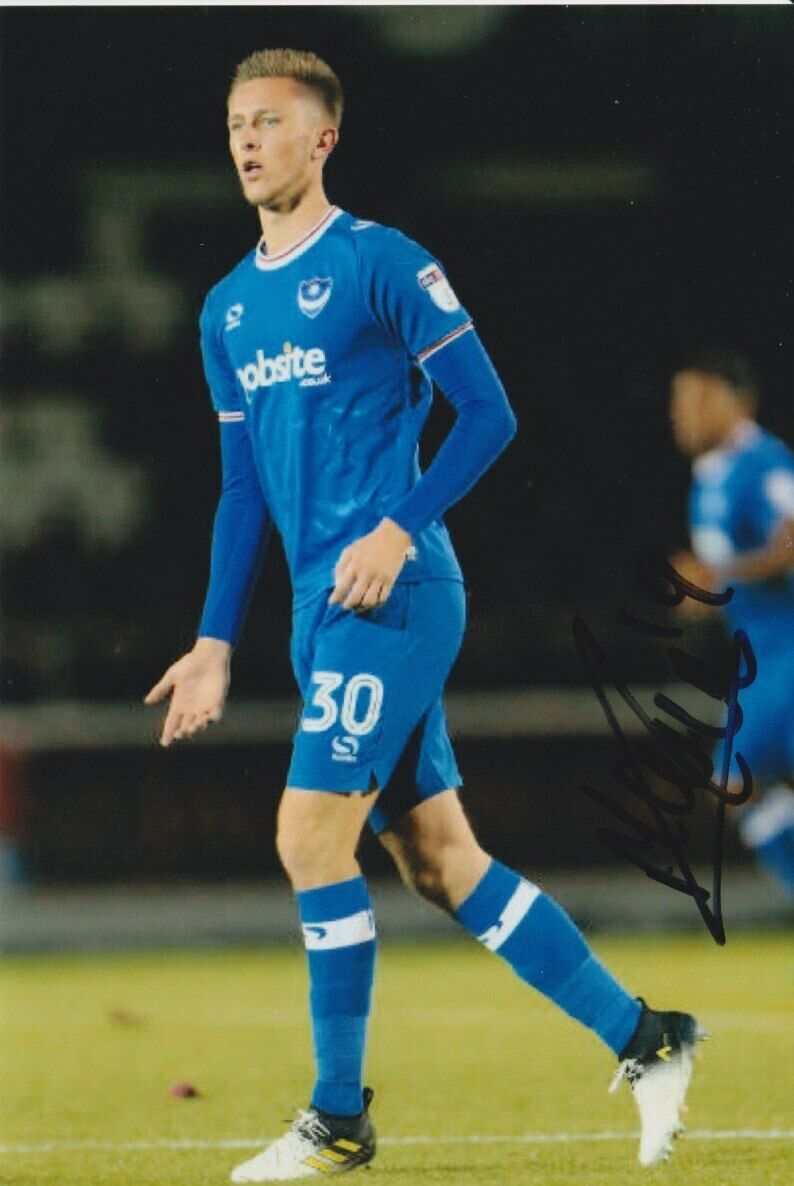 ADAM MAY HAND SIGNED 6X4 Photo Poster painting - PORTSMOUTH - FOOTBALL AUTOGRAPH