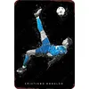 (Multi Style) &eacute;toile de football - Panneaux en &eacute;tain m&eacute;tallique(30*40cm)
