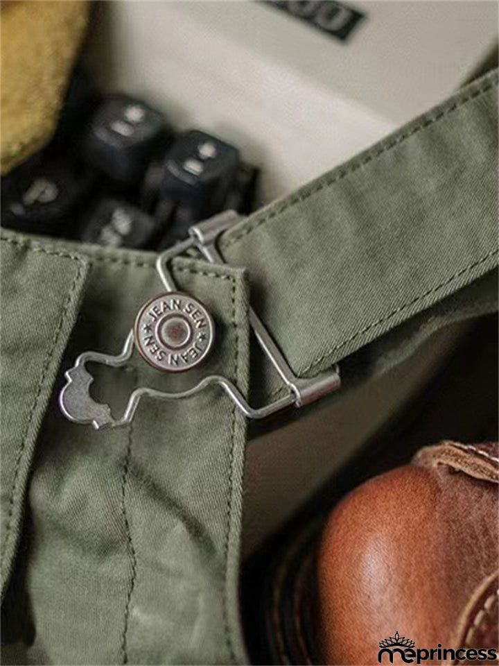 Men's Casual Cozy Oversized Multi-Pocket Dungarees