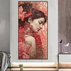 (40*80cm)Woman in Flower - Full Round Drill Diamond Painting