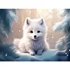 Diamond Painting-DIY Full Round Drill Snowy Wolf