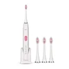 5 Modes Professional Ultrasonic Sonic Electric Toothbrush Rechargeable + 4 Replacement Heads Adults Timer Tooth Brush Waterproof