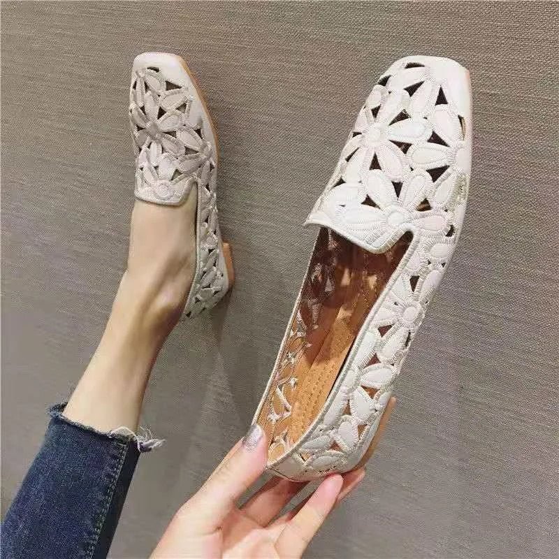 Comemore 2022 Spring Sneakers Summer Slip on Loafers Women Flat Sandals Shoes Soft Loafers Moccasin Woman Ballet Flats Yellow