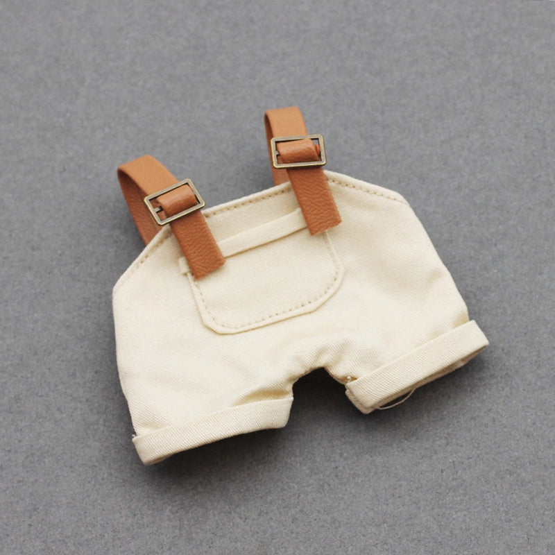 3 Pieces (suspenders) Blind Box Macaron Shirt Suit Dress 10CM Cotton Doll