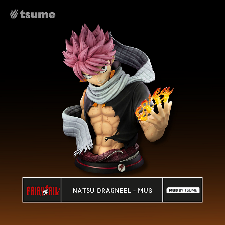 【IN STOCK】Tsume Art Fairy Tail  Natsu Dragneel 1/1 Scale My Ultimate Bust Limited Edition GK/Statue