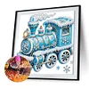 Diamond Painting-DIY Crystal Rhinestone Snow Train