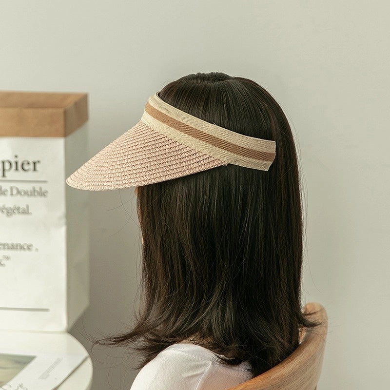 Women’s Minimalist Solid Color Flat Eaves Sun Hat