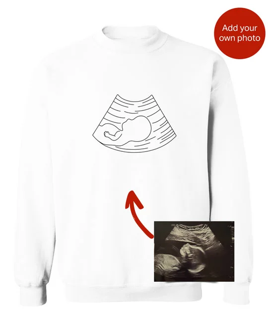 Embroidery Sonogram T-Shirt,Sweatshirt,Hoodie-Best Gift For Mom And Dad