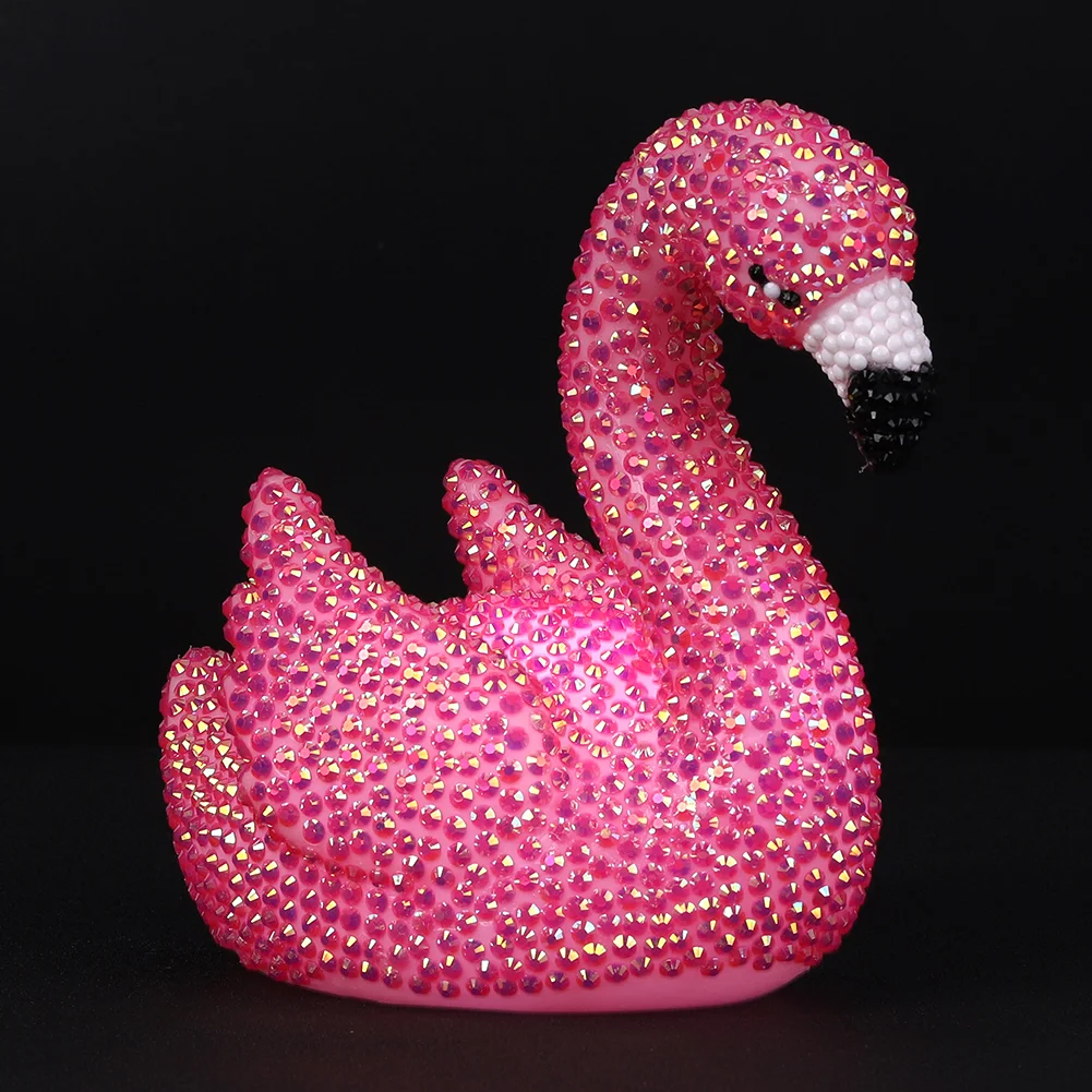 3D DIY Applique Rhinestone Flamingo Bird Kits Mosaic Diamond Patches Art