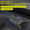 Solar/USB Powered Tire Pressure Monitor System with 4 Sensors for Trailers Cars