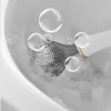Brosse de nettoyage de toilettes murale avec support