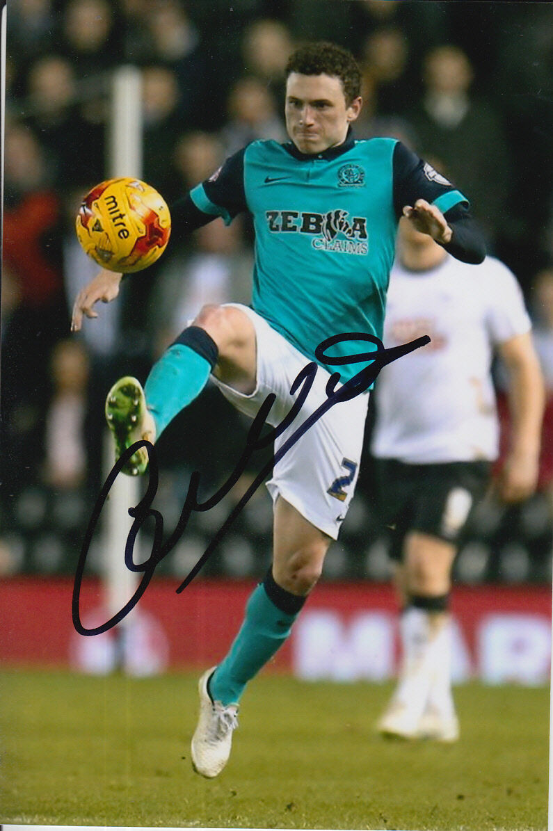 BLACKBURN ROVERS HAND SIGNED CORRY EVANS 6X4 Photo Poster painting.