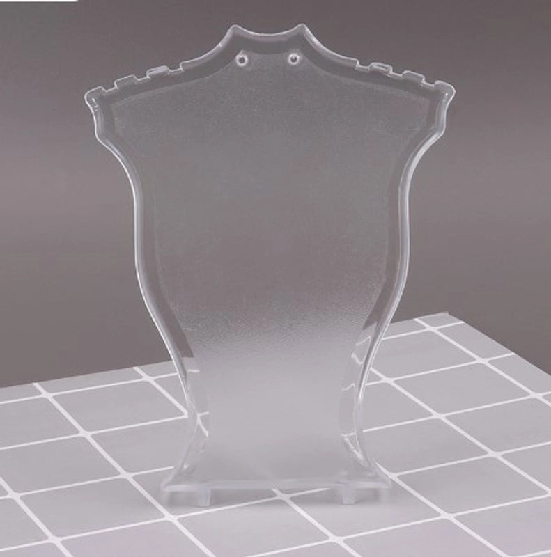 Minimalist Square Solid Color Neck Plastic Jewelry Rack