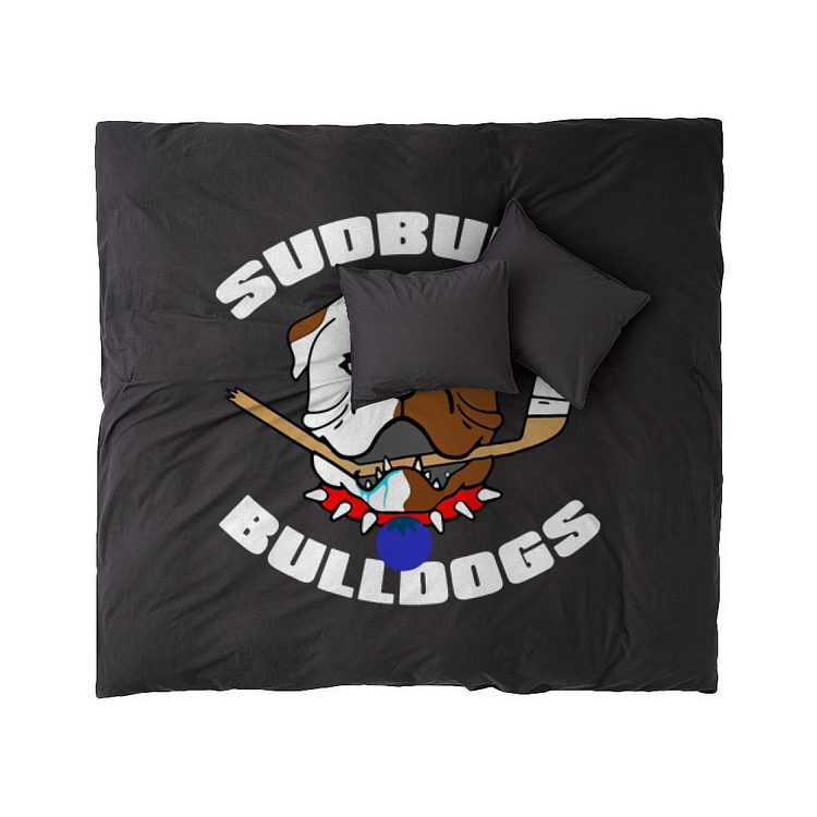 Sudbury Bulldog, Ice Hockey Duvet Cover Set