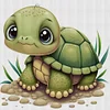 Turtle - 11CT Stamped Cross Stitch 40*40cm/15.75*15.75in