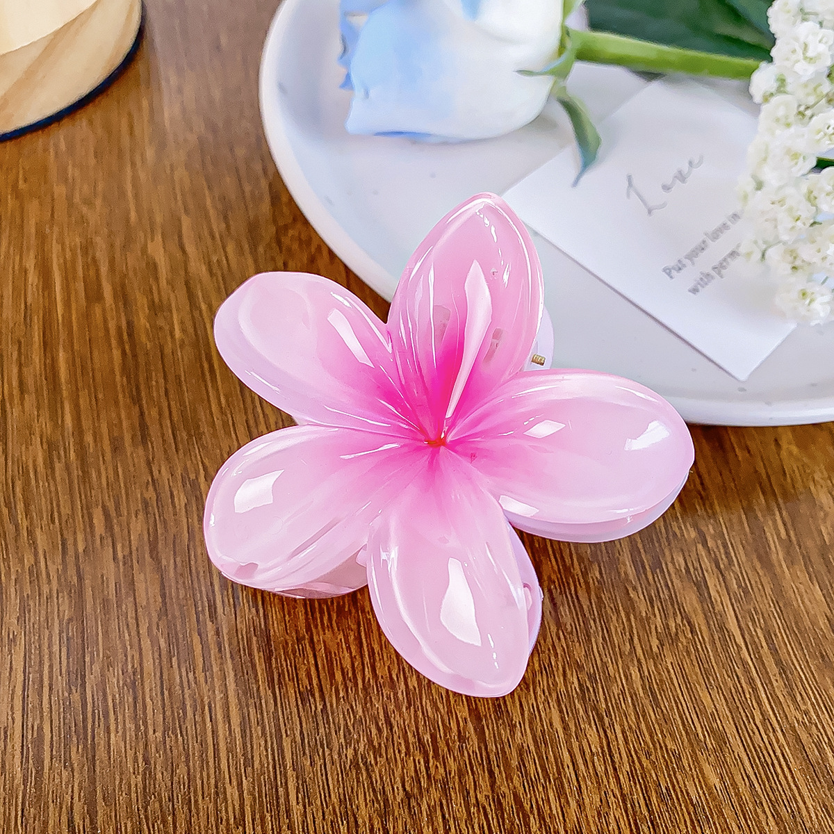 Flower hair clips