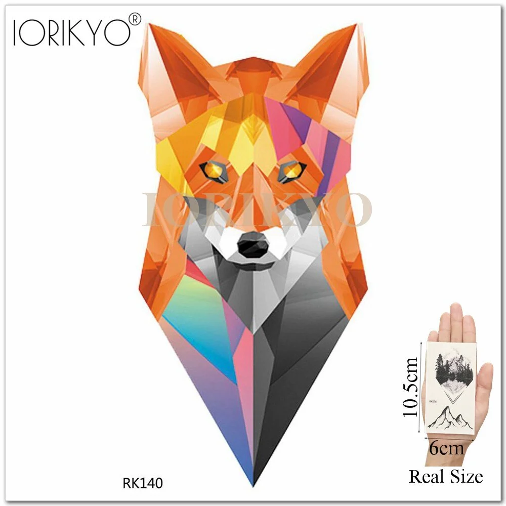 IORIKYO Temporary Women Tattoo Arm Stickers Body Chest Geometric Flash Tree Water Transfer Tatoos Dreamcatcher Sexy Fake Tattoo