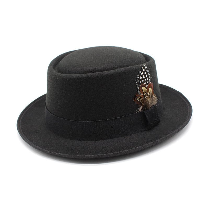 Kent Pork Pie Hat - Black