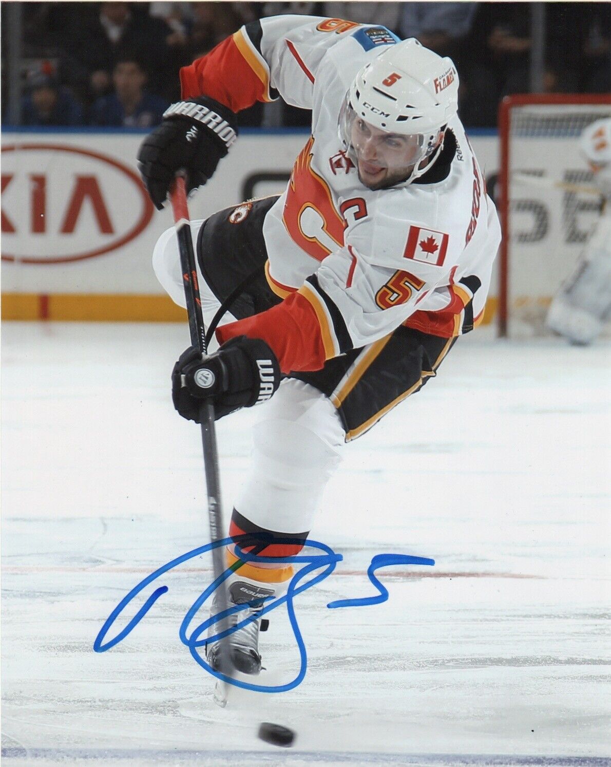 Calgary Flames Mark Giordano Autographed Signed 8x10 NHL Photo Poster painting COA #3