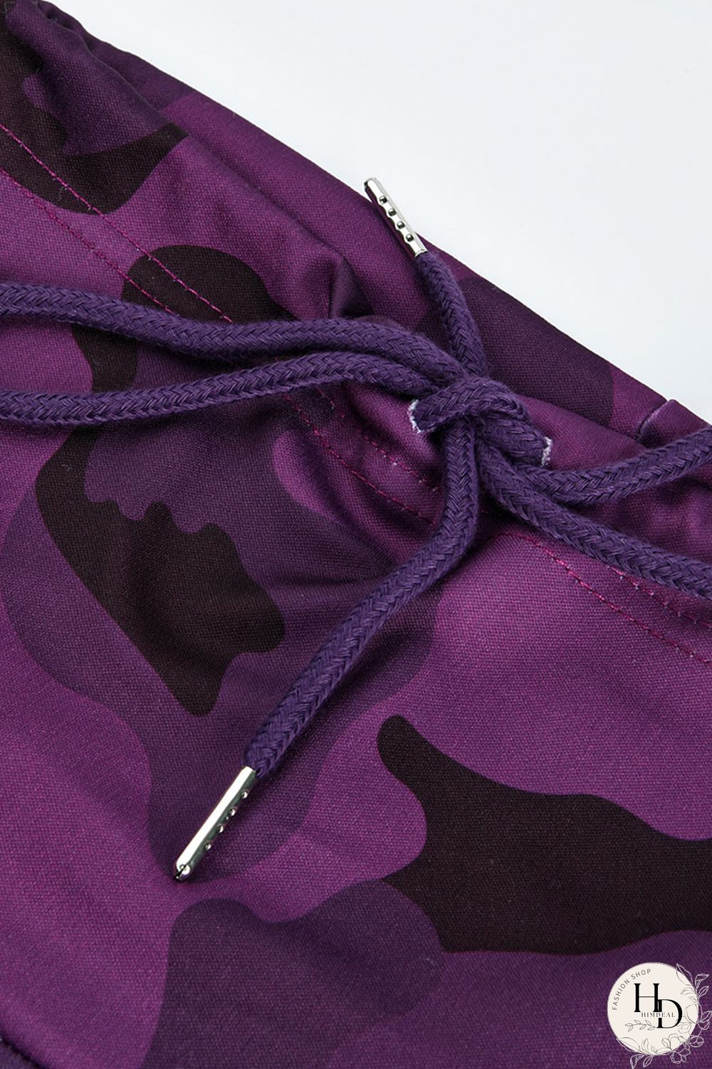 Camouflage Fashion Casual Letter Camouflage Print Basic Hooded Collar Plus Size Two Pieces