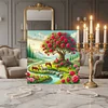 Framed Diamond Painting - Full Round Drill - Flowering Tree (25x25cm)