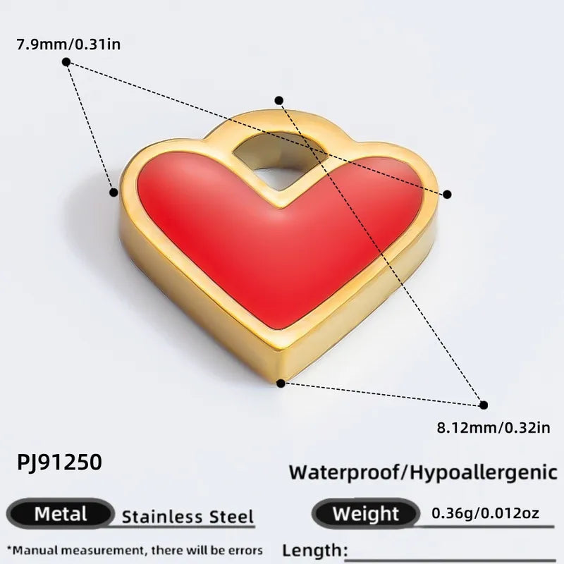 1 Piece 11.34*11.08mm 24.65*13.62mm 4.29*24.15mm 304 Stainless Steel Zircon 18K Gold Plated Tree Heart Shape Candy Jewelry Accessories Pendant