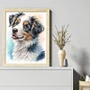 Australian Shepherd Dog-11CT Stamped Cross Stitch 40*50cm/15.75*19.69in