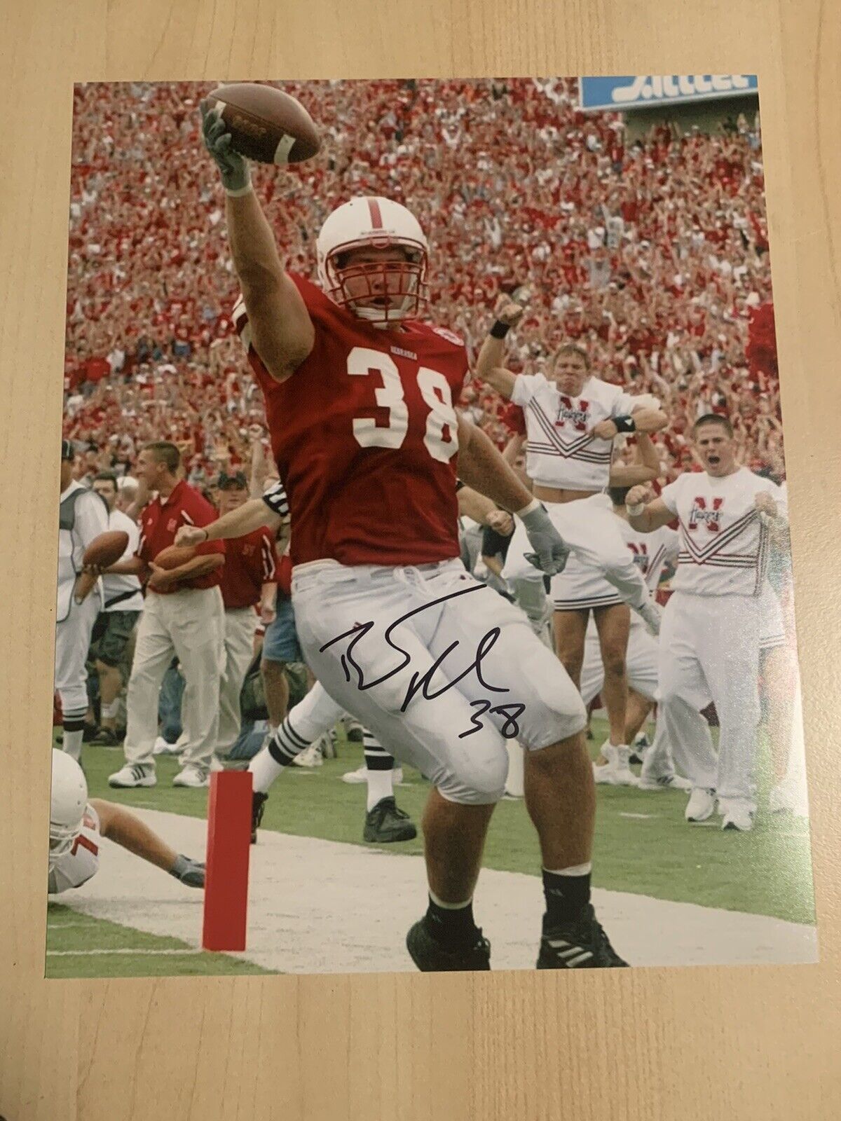 BARRETT RUUD HAND SIGNED 8x10 Photo Poster painting AUTOGRAPHED NEBRASKA CORNHUSKERS LEGEND COA