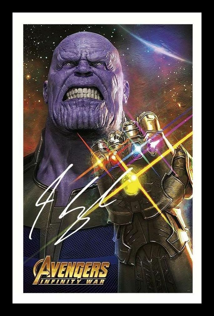 Josh Brolin - Thanos Avengers Autograph Signed & Framed Photo Poster painting