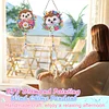 2pcs Hedgehog Diamond Painting Double-sided Crystal Window Suncatcher Craft Set Birthday Gifts Home Garden Decor Hanging Kit
