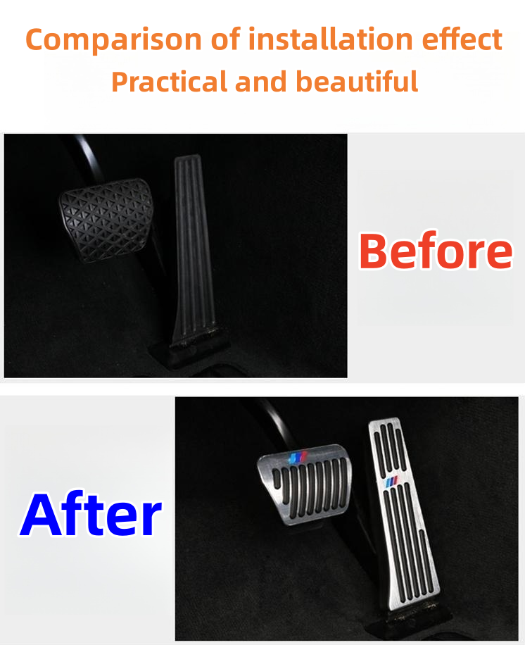 Automobile accelerator brake metal modified pedal