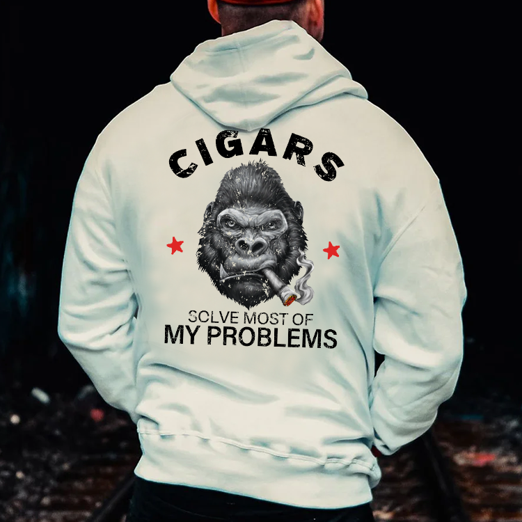 Cigars Solve Most Of My Problems Hoodie