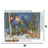 Santa And Puppies  | Full Round Diamond Painting Kits