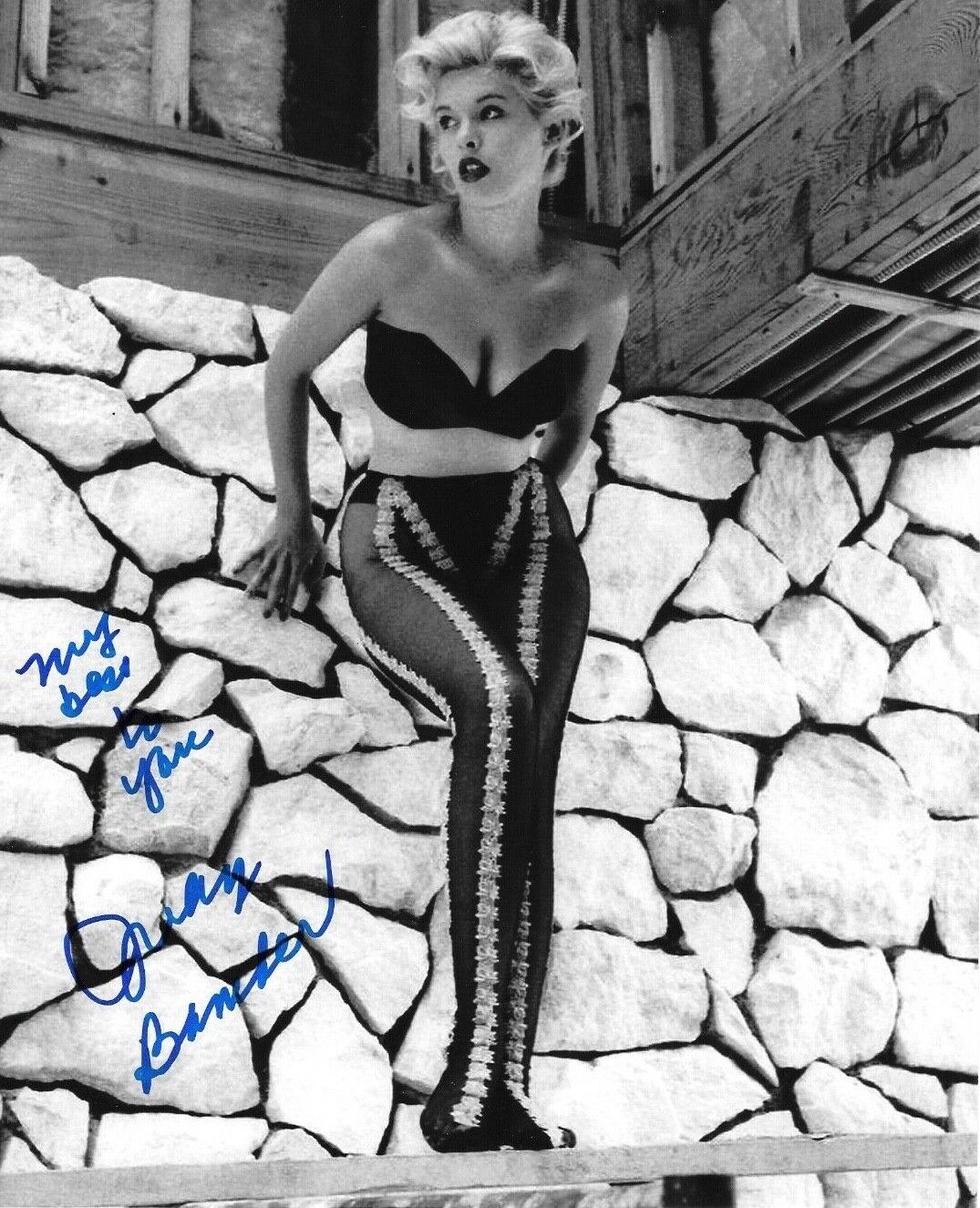 * JUDY BAMBER * signed 8x10 Photo Poster painting * BUCKET OF BLOOD * UP IN SMOKE * COA * 3