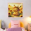 Sunflower Pikachu-11CT Stamped Cross Stitch 40*40cm/15.75*15.75in