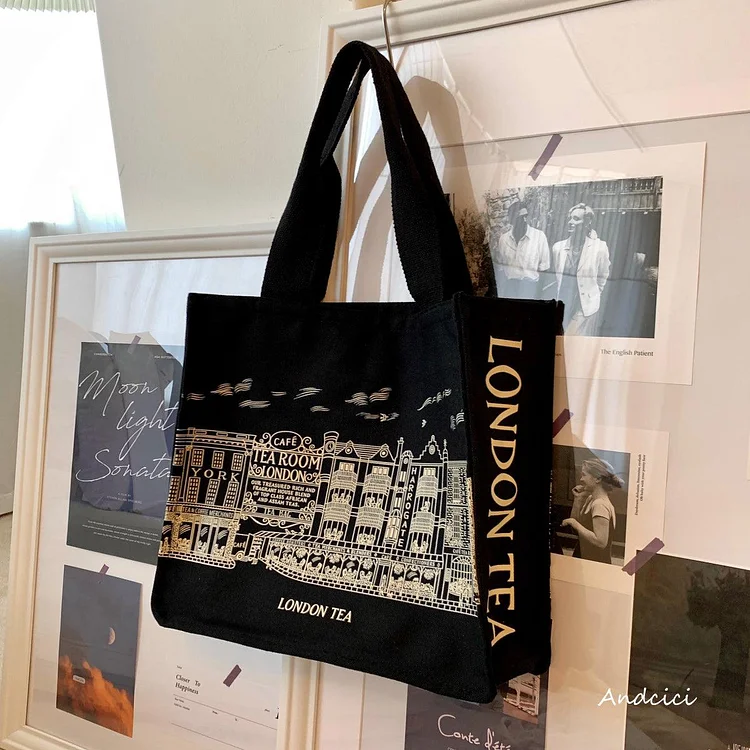London Tea Northallerton Canvas Tote Bag with Zip